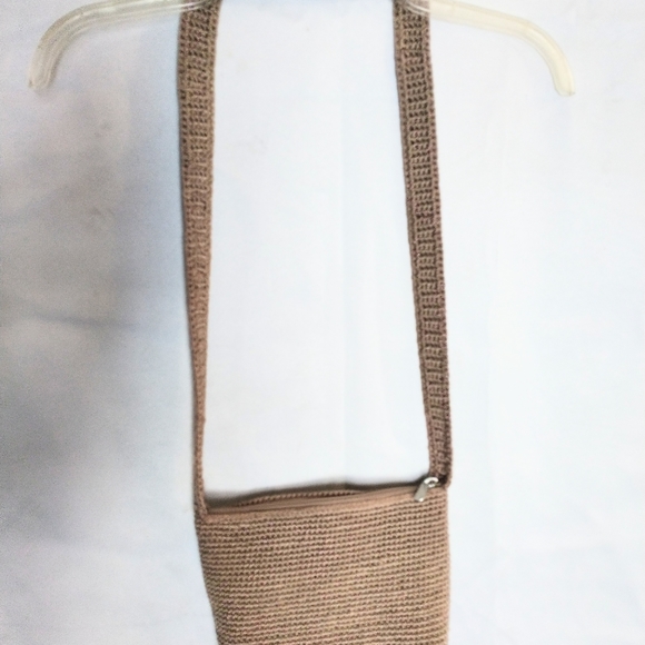 The Sak Crochet Craze Knit Tan Cross body Bag - Picture 8 of 11